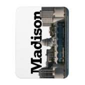 Madison WIスカイラインとMadison in the Sky マグネット (縦)