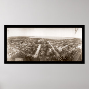 Madison WI航空写真1908 ポスター