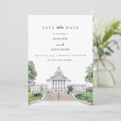 Madison Wisconsinフラットデイトカードを保存 セーブザデート (スタンド正面)