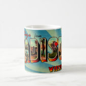 Madison Wisconsin Greeting Postcard コーヒーマグカップ (中央)