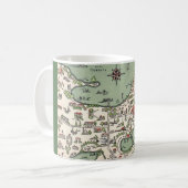  Madison Wisconsin Lakes Map Mug コーヒーマグカップ (正面左)