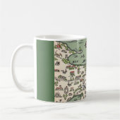  Madison Wisconsin Lakes Map Mug コーヒーマグカップ (左)