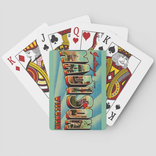 Madison Wisconsin  Postcard Playing Cards トランプ (裏面)