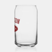 Madison Wisconsin Retro Bold Typography Glassware ガラス缶 (右)