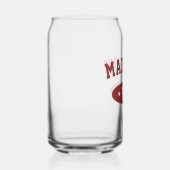 Madison Wisconsin Retro Bold Typography Glassware ガラス缶 (左)