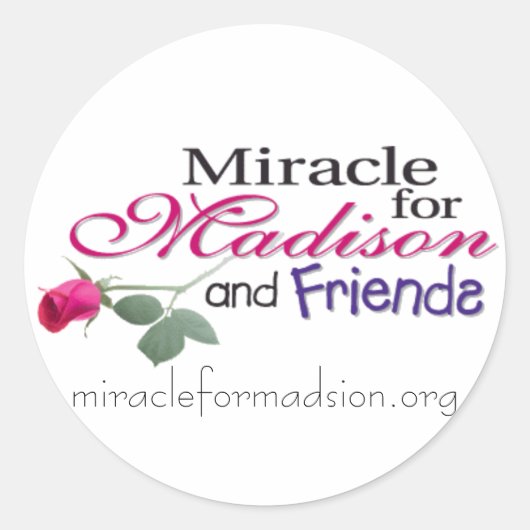 madisonandfriends, miracleformadsion.org ラウンドシール (正面)
