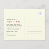 Madly In Love Photo日付はがきを保存 案内ポストカード (裏面)