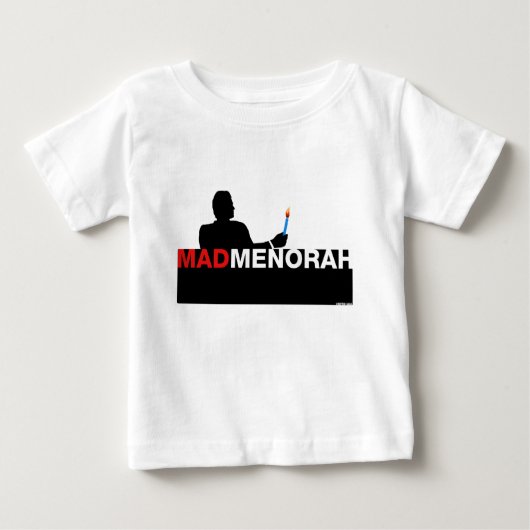 MadMenorahハヌカー ベビーTシャツ (正面)