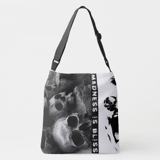 Madness is bliss クロスボディバッグ (裏面)