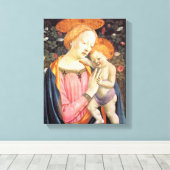 Madonna and Child 2 - ヴェネツィアーノ - 1432年頃 キャンバスプリント (インサイチュ (ウッドフロア))