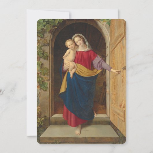 Madonna and Child Artwork Christmas Card シーズンカード (正面)