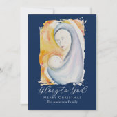 Madonna and Child Bible Verse Calligraphy Script シーズンカード (正面)