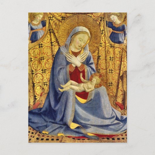 Madonna and Child by Fra Angelico ポストカード (正面)