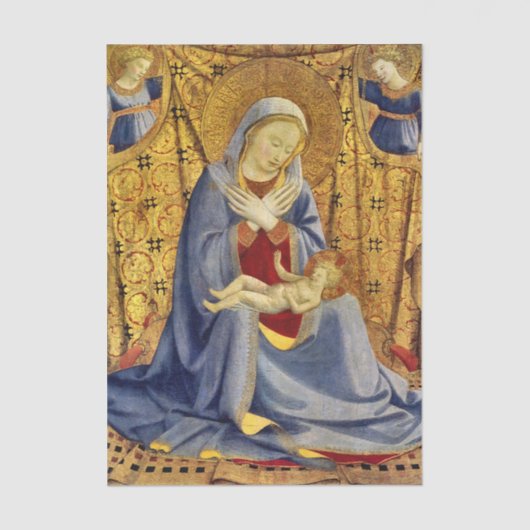 Madonna and Child by Fra Angelico 薄葉紙 (正面)