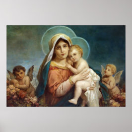Madonna and Child by Hans Zatzka - poster ポスター