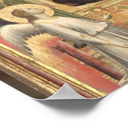 Madonna and Child Enthroned, c.1300-03 (PRE-restor ポスター (角)