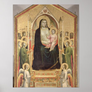 Madonna and Child Enthroned, c.1300-03 (PRE-restor ポスター