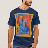 Madonna and Child Enthroned Jean Fouquet Holiday  Tシャツ (正面)