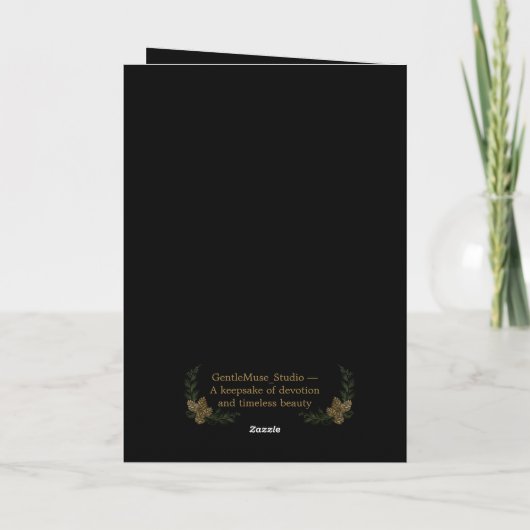 Madonna and Child Folded Greeting Card カード (裏面)