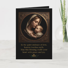 Madonna and Child Folded Greeting Card カード