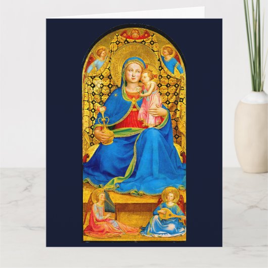 Madonna and Child Holiday Christmas Card カード (正面)