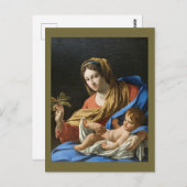 Madonna and Child Holiday Christmas postcard ポストカード (正面/裏面)