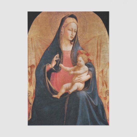 Madonna and Child of the Grapes by Fra Angelico    薄葉紙 (正面)