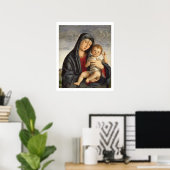 Madonna and Child (oil on panel) 2 ポスター (ホームオフィス)
