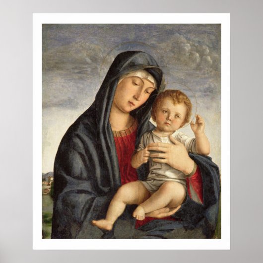 Madonna and Child (oil on panel) 2 ポスター (正面)