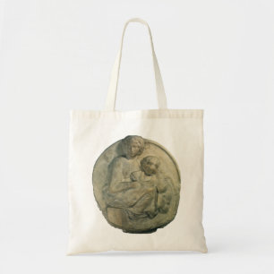 Madonna and Child, Tondo Pitti by Michelangelo トートバッグ