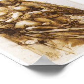 Madonna and Child with a Cat, Leonardo da Vinci ポスター (角)