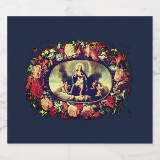 Madonna – Cor Maria – Virgin Mary – Gottesmutter ビールラベル (シングルラベル)