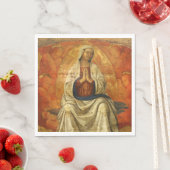 Madonna in Gloria (Virgin Mary Enthroned) スタンダードランチョンナプキン (インサイチュ)