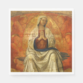 Madonna in Gloria (Virgin Mary Enthroned) スタンダードランチョンナプキン