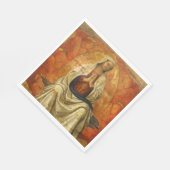 Madonna in Gloria (Virgin Mary Enthroned) スタンダードランチョンナプキン (角)