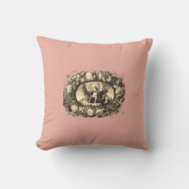 Madonna – Maria – Blumenkranz – Vintage クッション