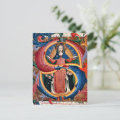 Madonna of Mercy with Kneeling Friars by Angelico  ポストカード (スタンド正面)