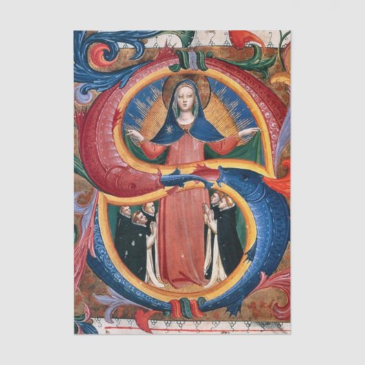 Madonna of Mercy with Kneeling Friars by Angelico  薄葉紙 (正面)