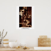 Madonna Of Pilgrims By Michelangelo Da Caravaggio ポスター (キッチン)