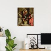 Madonna of the Harpies, 1517 (oil on panel) ポスター (ホームオフィス)