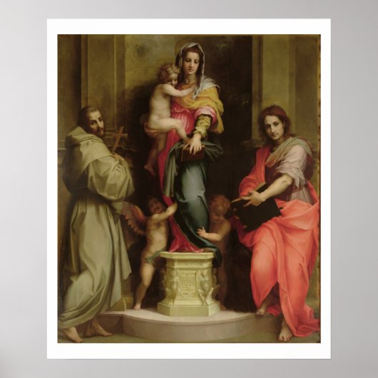 Madonna of the Harpies, 1517 (oil on panel) ポスター (正面)