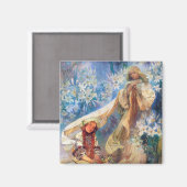 Madonna of the Lily, Mucha マグネット (正面/裏面)