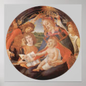 Madonna of the Magnificat by Sandro Botticelli ポスター (正面)