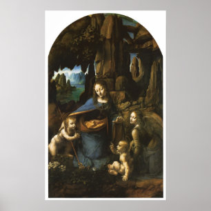 Madonna of the Rocks II, Leonardo da Vinci, 1483 ポスター