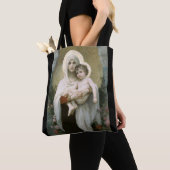 Madonna of the Roses – William Adolphe Bouguereau トートバッグ (クローズアップ)