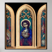 Madonna of the Shells ART PRINT - gothic triptych ポスター (正面)