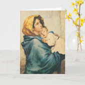 Madonna of the streets - Roberto Ferruzzi カード (黄色い花)