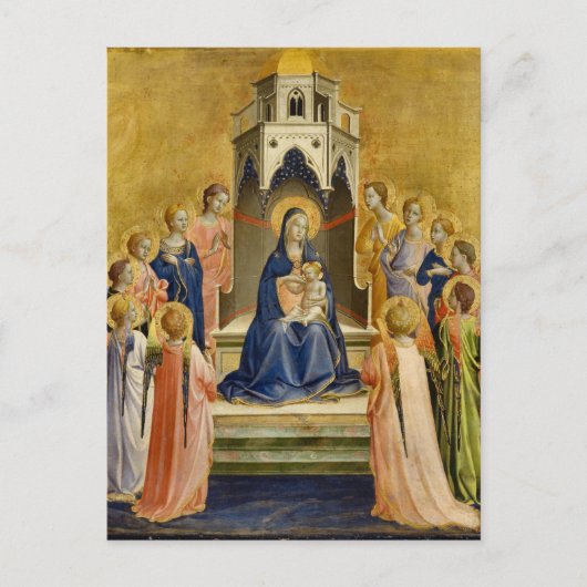 Madonna with Child and Twelve Angels, Fra Angelico ポストカード (正面)