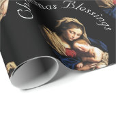 Madonna with Christ Child Customizable Christmas ラッピングペーパー (ロールコーナー)