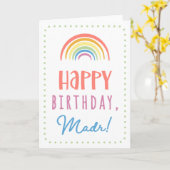 Madr誕生日カード カード (黄色い花)